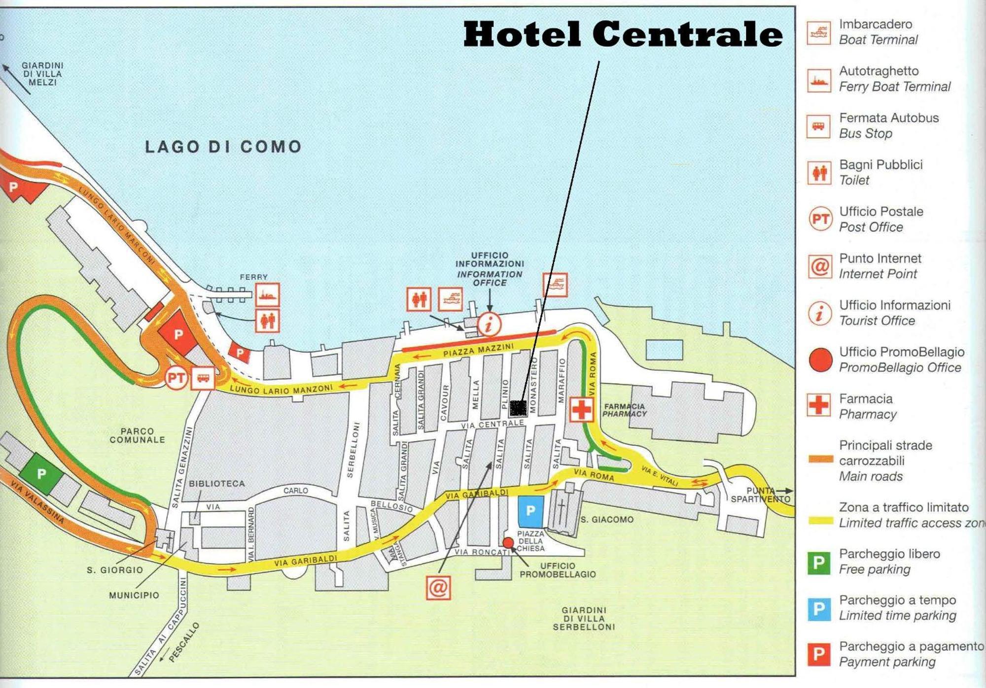 Hotel Centrale Bellagio Exterior foto